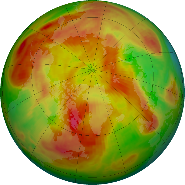 Arctic ozone map for 03 May 1987